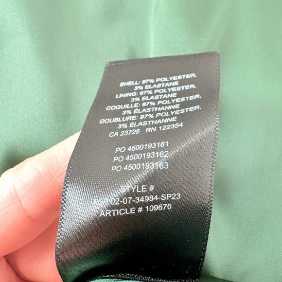 Aritzia Sunday Best Rocoo Satin Mini Skirt in Nature Green Size 6 - Picture 7 of 7